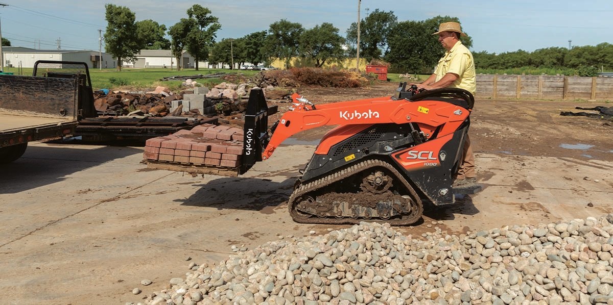 New Line of Performance-Matched Attachments Now Available for Kubota’s SCL1000 Stand-On Track Loader